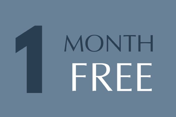 1 Month Free on Apartment Homes for a Limited Time